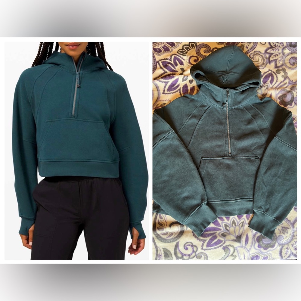 ❌SOLD❌Oversized half zip scuba